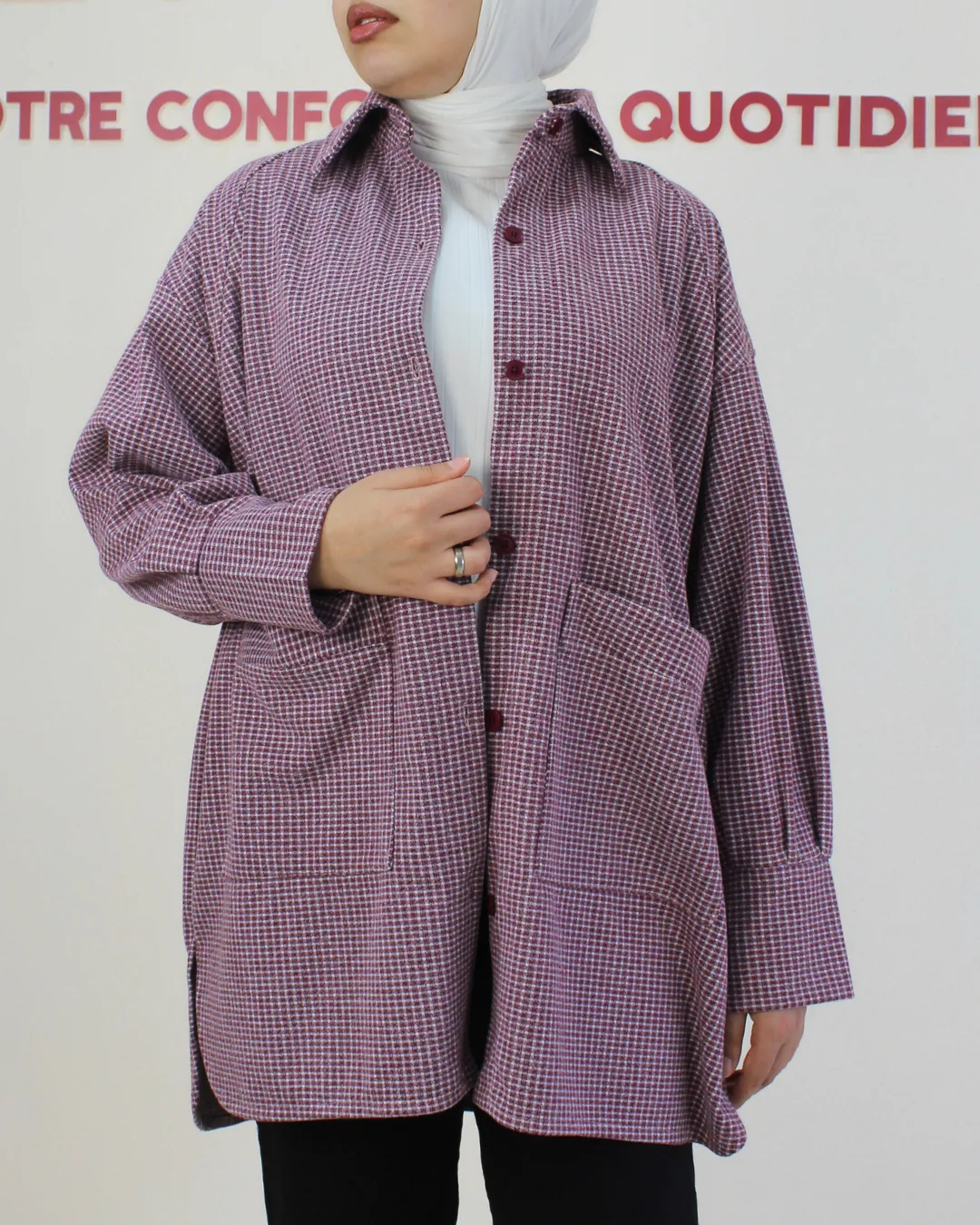 Surchemise Bucheron  - Taille: Taille STD = 38-48 | Couleur: Grenat 