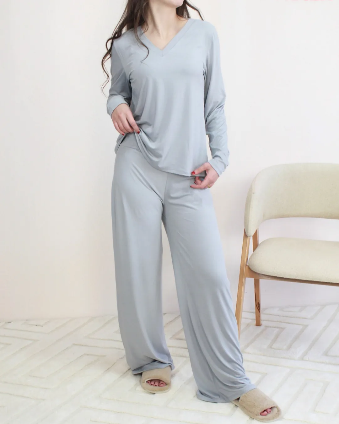 Pyjama détente hiver - Taille: S =36-38 | Couleur: Gris
