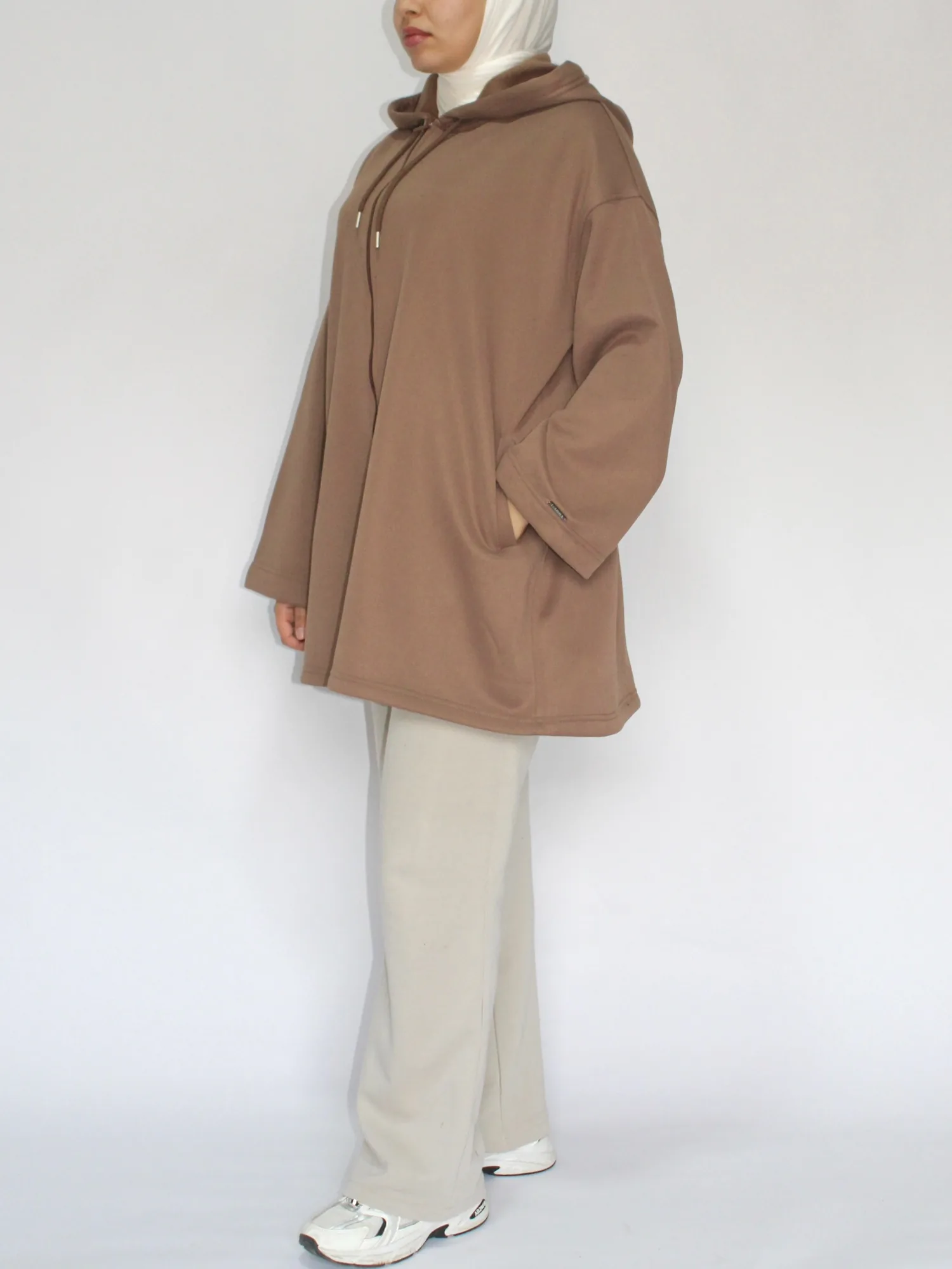 Veste-Manteau  - Taille: Standard = 38 - 50  | Couleur: Marron 